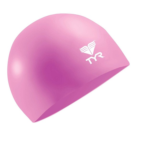 TYR Wrinkle Free Junior Silicone Cap, Pink