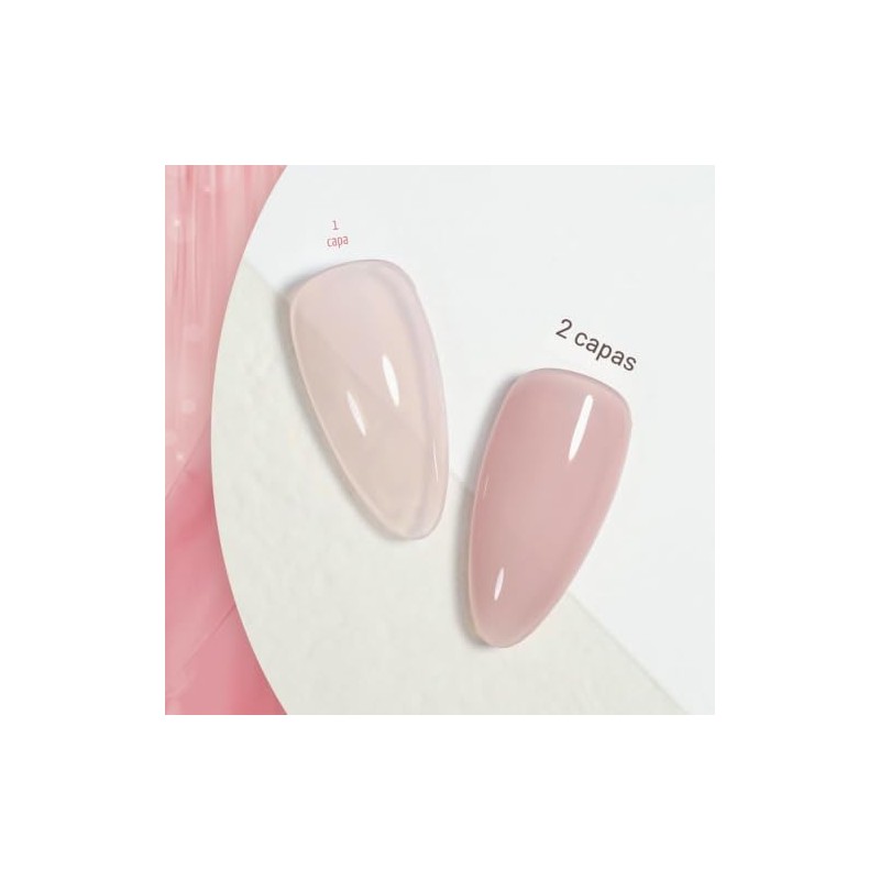 GAOY- Esmalte de uñas en gel Jelly Nude, esmalte en