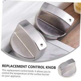 LABRIMP 4pcs Gas Stove Knob Zinc Alloy Metal Knob Easy Install Replacement for Burner Control
