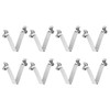 HARFINGTON 8pcs Double Button Kayak Paddle Snap Spring Clip 6x8x41mm