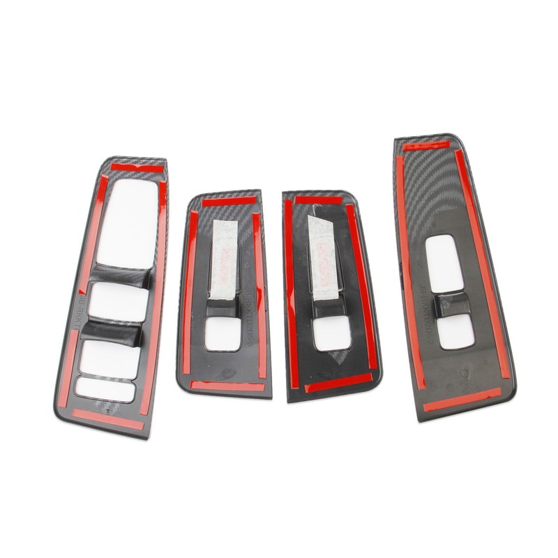 Korlot Carbon Fiber Style Window Lift Trim Switch Panel Cover