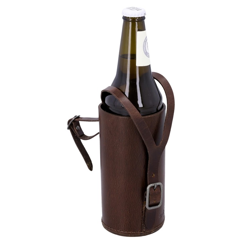 Gusti Connie Leather Bottle Holder for Bicycle Handlebar Drink Holder
