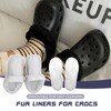 Fur Liners for Crocs Inserts Fleece with Shoe Insoles for