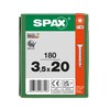 SPAX Wirox 8000000287206 Universal Screw, 3.5 x 20 mm, Pack