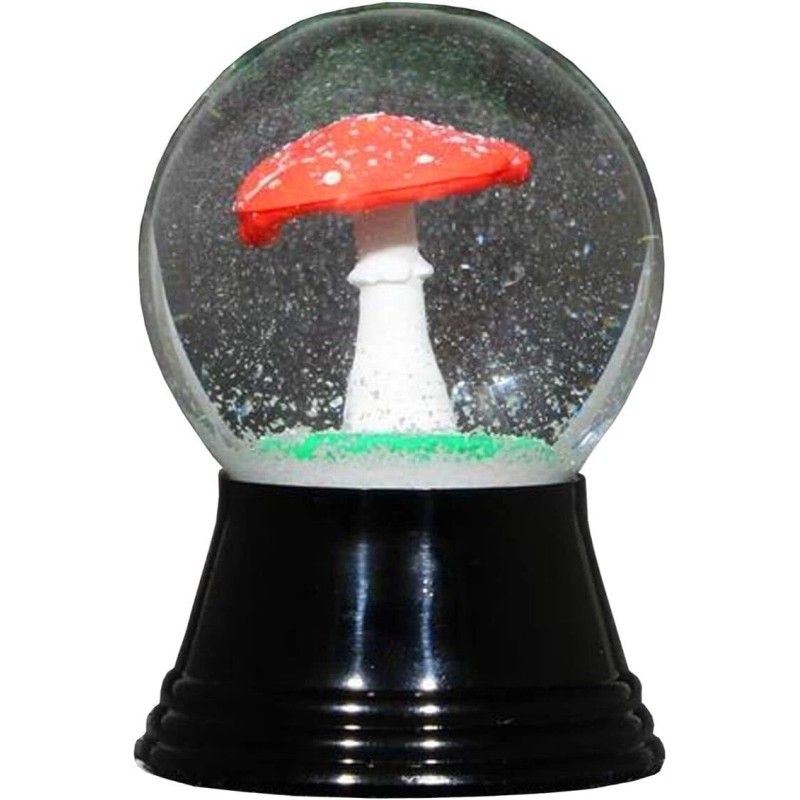 Alexander Taron Christmas Snowglobe - Mushroom - 2.5"H x 1.5"W