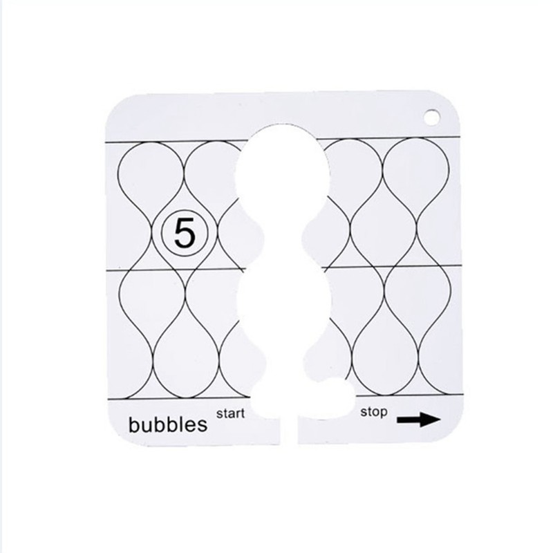 11 Pcs DIY Quilting Template Set Domestic Sewing Acrylic Templates