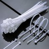 Cable Zip Ties Heavy Duty, White Nylon Zip Ties, Clear
