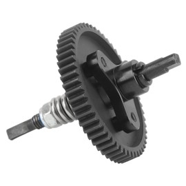 54T Spur Gear Complete Slipper Clutch Aluminum Steel Differential Slipper Clutch Assembly for Traxxas Slash 1/10 RC Cars Black