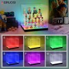Leiruosi Clear Acrylic Display Case with LED Light, 3/4/5 Tier