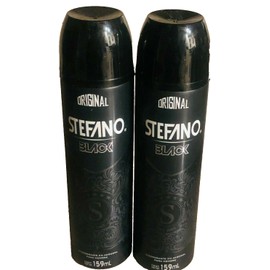 STEFANO BLACK Aerosol Deodorant FOR MEN 159ml from Mexico 2 PACK
