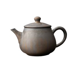 Gohobi Handgefertigte Keramik-Teekanne mit Metallic-Glasur, handwerkliches orientalisches Teegeschirr, japanisch/koreanisch/chinesischer Stil