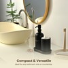 MaisoNovo Elegant Black Ceramic Soap Dispenser Set | Dish Soap