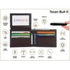 Wallet for Men-Genuine Leather RFID Blocking Bifold Wallet Black With