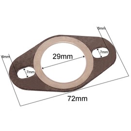 Universal Exhaust Gasket Compatible with Vento Triton 50cc, Zip, Compatible with Vespa ET2, ET4, LX, LXV, Primavera, S, Scooter