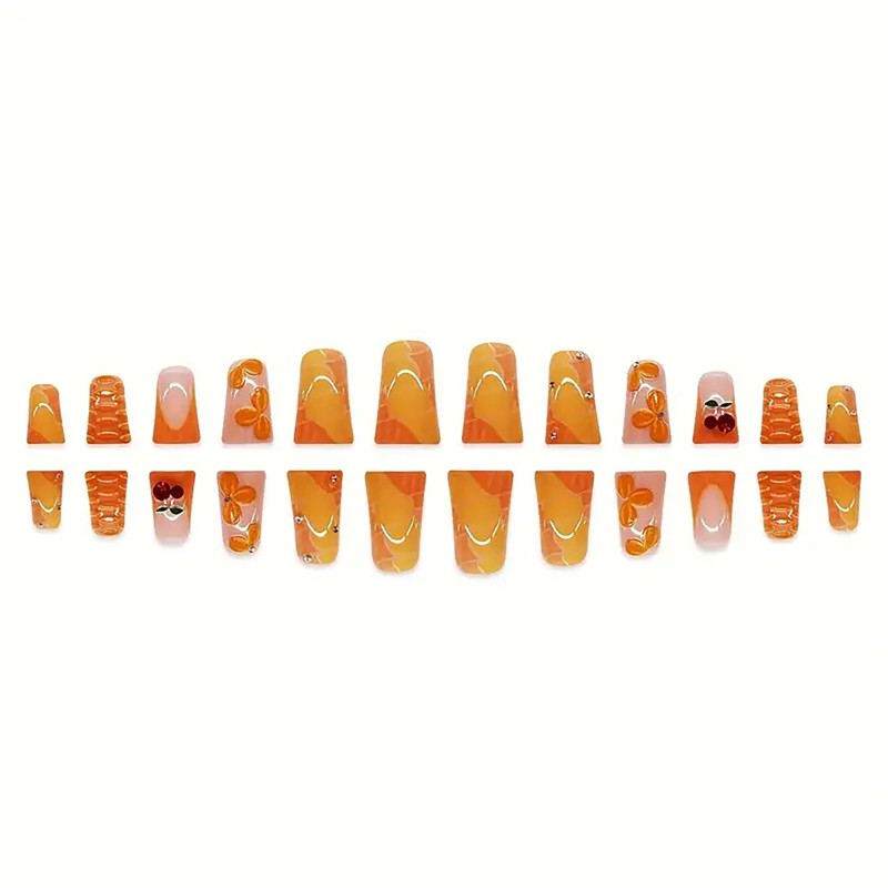 RIICFDD Duck Nail Tips Duck Nails Press on Long Fake