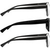 TruVision Readers 9505 2 Black/1 Tinted Black +2.50-3 Pack