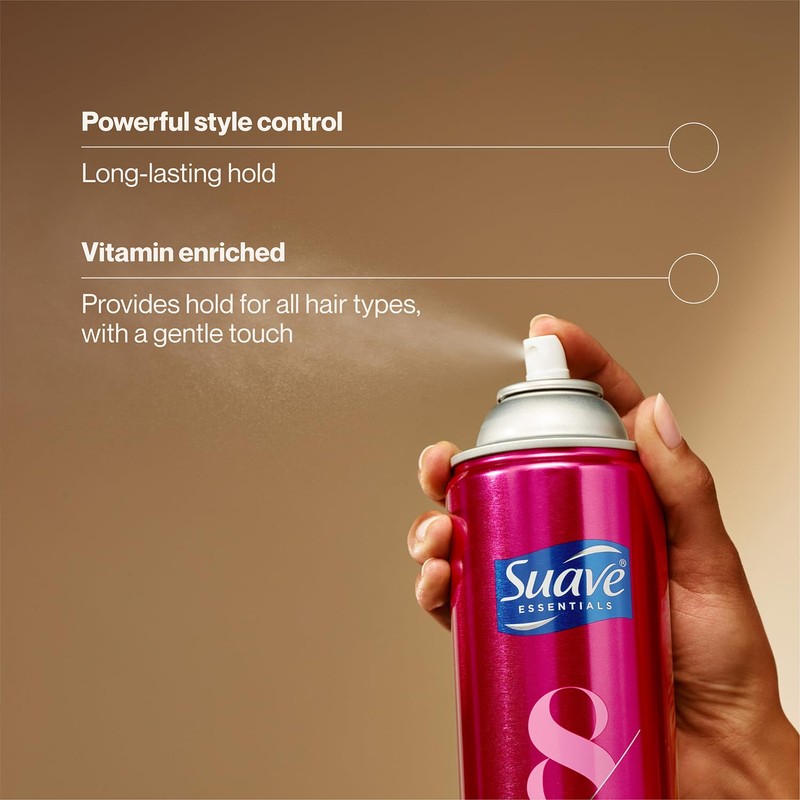 Suave Hairspray Max Hold Variety 2-Pack, Unscented & Scented Formulas