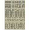 Haikyu Parts DZN-GRE DZ Number Decal, Gray, 1 Piece, Plastic
