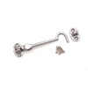 Infinity Decor 4" 100mm Brass Cabin Hook & Eye Weatherproof