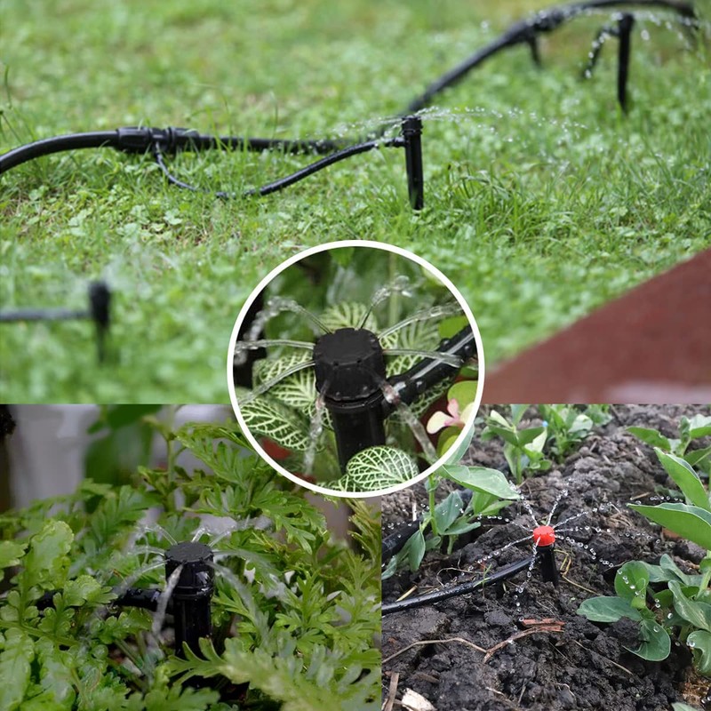 Topiverse 25 Pcs Drip Irrigation Emitters, Adjustable Flow 0-18 GPH