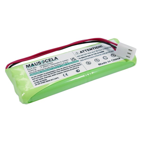 MAUSOCELA 6HR5/4AAA Replacement Battery, Compatible with Falar'd BP7.2, Remote Control