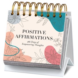 Daily Affirmation Calendar Christmas New Year Gift Motivational Quotes Desk Calendar for Women Positive Standing Flip Calendar Daily Flip Undated Inspirational Calendar for Classroom Office Desk Decor
