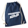 Hippowarehouse Programmer by Day Ninja by Night Drawstring Cotton School