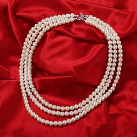 GRACEART Anne Boleyn Faux Pearl Necklace, Pearl, Faux pearls