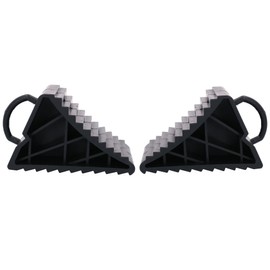 AB Tools 2 Pack Safety Wheel Chocks Blocks Car Trailer Caravan Horsebox Wedge