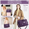 Small Gym Bag for Women, Dark Purple Stylish Duffle Travel