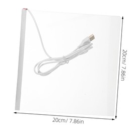 Zerodeko 1 Set LED Message Board with Stand Light Up Dry Erase Note Board for Memos Drawings and Messages for Home Office and Restaurant Use