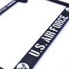 Air Force License Plate Frame, 2 Pieces, Matte, Black, US