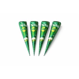 (Pack of 4) – And Stencil Kit, Bridal , Eid, Diwali & Festivals – Ready to Use, Dark Stain Henna –