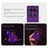 Guitar Effect Pedal Metal Purple 1/4in Interface Parameters Savable Single