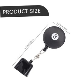 SUPVOX Snooker Pool Chalk Tip Rubber Holder Lightweight Portable Billiard Accessory for Professional Players Durable Fit for Standard Chalk Black