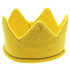 QIKEJI Cute Baby Knit Crown, Baby Hat, For Commemorative Photography / Birthday / Hospital Exit / Wedding Ceremony, For Children 6 Months - 2 Years Old, Knit Crown, Suitable for Party Cosplay