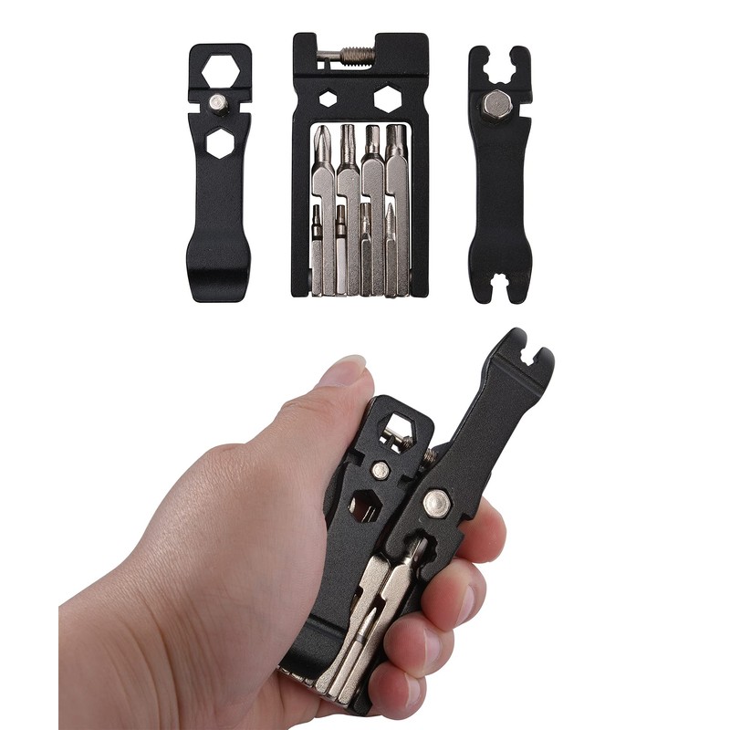 ROCKBROS Bicycle Multi-Tool 20-In-1 Multitools Foldable Repair Tool Set Made