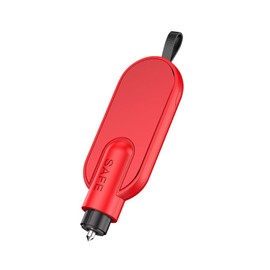 KACEPAR Emergency Escape Tool, 2-in-1 Car Safety Hammer, Auto Car Window Glass Hammer Breaker, Seat Belt Cutter Escape - Red