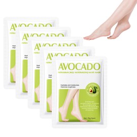 5 Pairs Foot Mask, Moisturising Foot Mask with Shea Butter for Dry, Anti Callus Socks, Foot Peel Mask, Gentle Foot Care for Dry and Cracked Feet