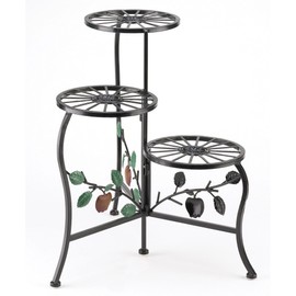 Summerfield Terrace 39857 Garden, Wrought Iron Indoor Display-Black Country Apple Plant Stand