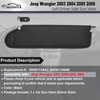 CRAZYPARTS Driver Left Side Sun Visor Compatible with Jeep Wrangler