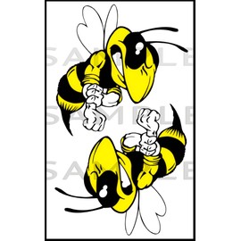 Angry Hornet Car Stickers Decals,