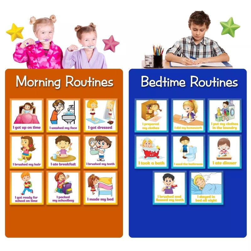 Learn & Climb Kids Reward Chores Chart - 49 Behavioral