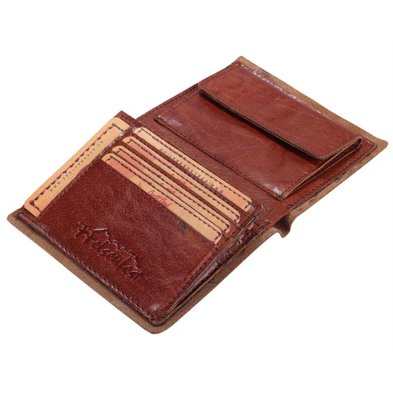 FFelsenfest Skull Biker Wallet Brown I Gift Idea for Motorcyclists,