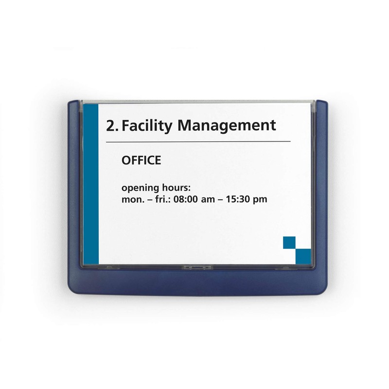 Durable Click Information Sign 149 x 105.5 mm Dark Blue
