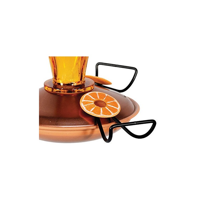 Woodlink's WLO8 Copper Colored Cut Glass Oriole Feeder