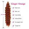 Ginger Orange Braiding Hair Pre Stretched Braiding Hair Extensions Corchet