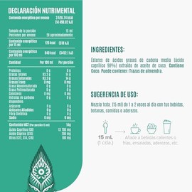 Birdman MCT Oil Ácido Caprílico C8 | 100% Puro de Coco | Keto y Paleo Friendly | Sin Sabor | Aceite MCT | 28 Porciones | 420ml