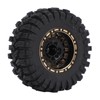 4Pcs Brass Wheel Tire Set 1.2in Hub Replacement for Traxxas