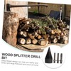 COHEALI 1Set Wood Drill Bit Firewood Splitter with Handles Heavy
